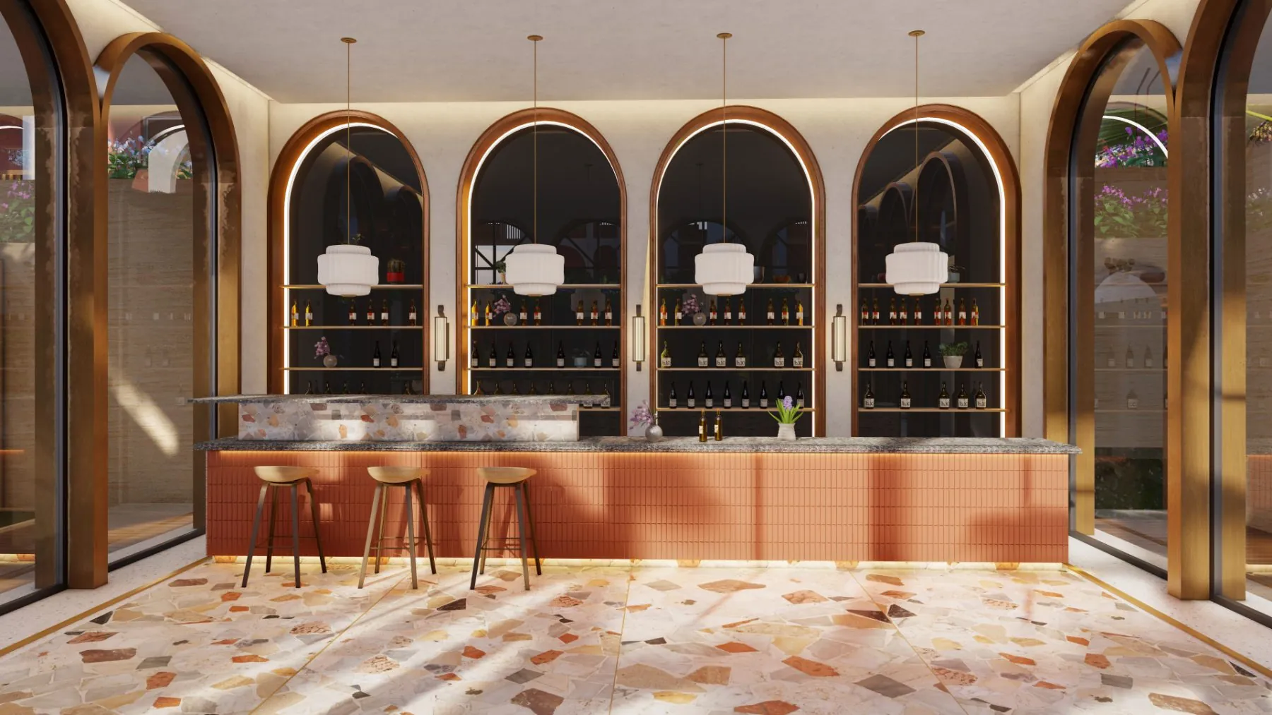 Melhor · Arched private bar
