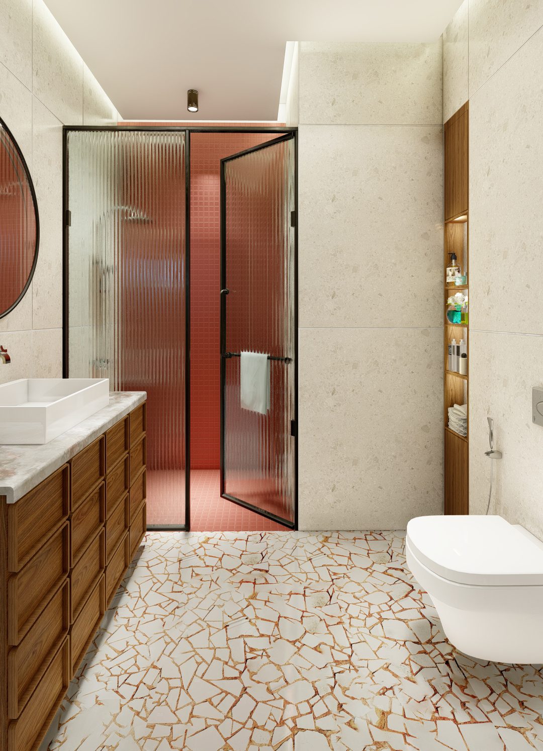 Melhor · Coral bathroom