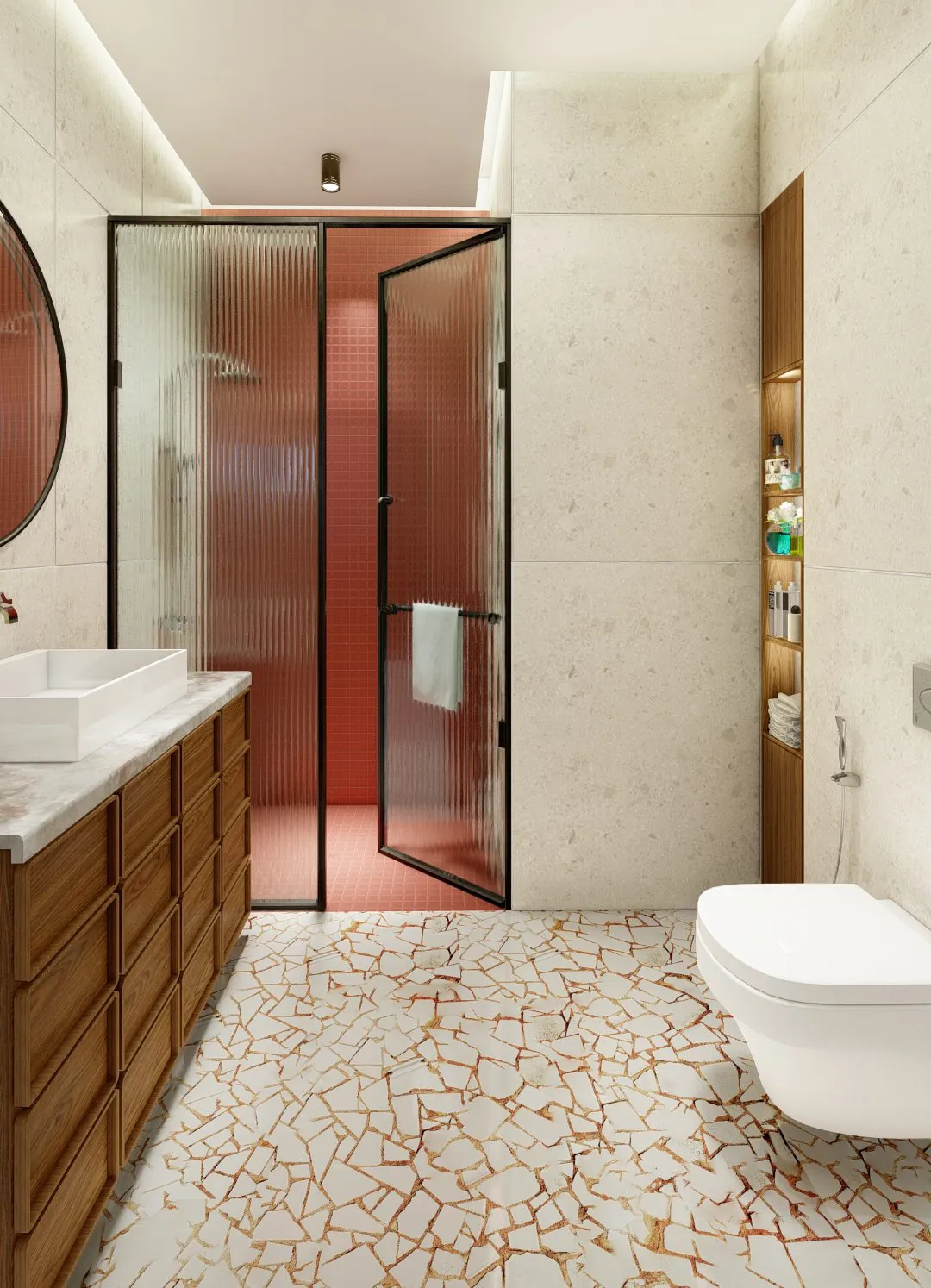 Melhor · Coral bathroom