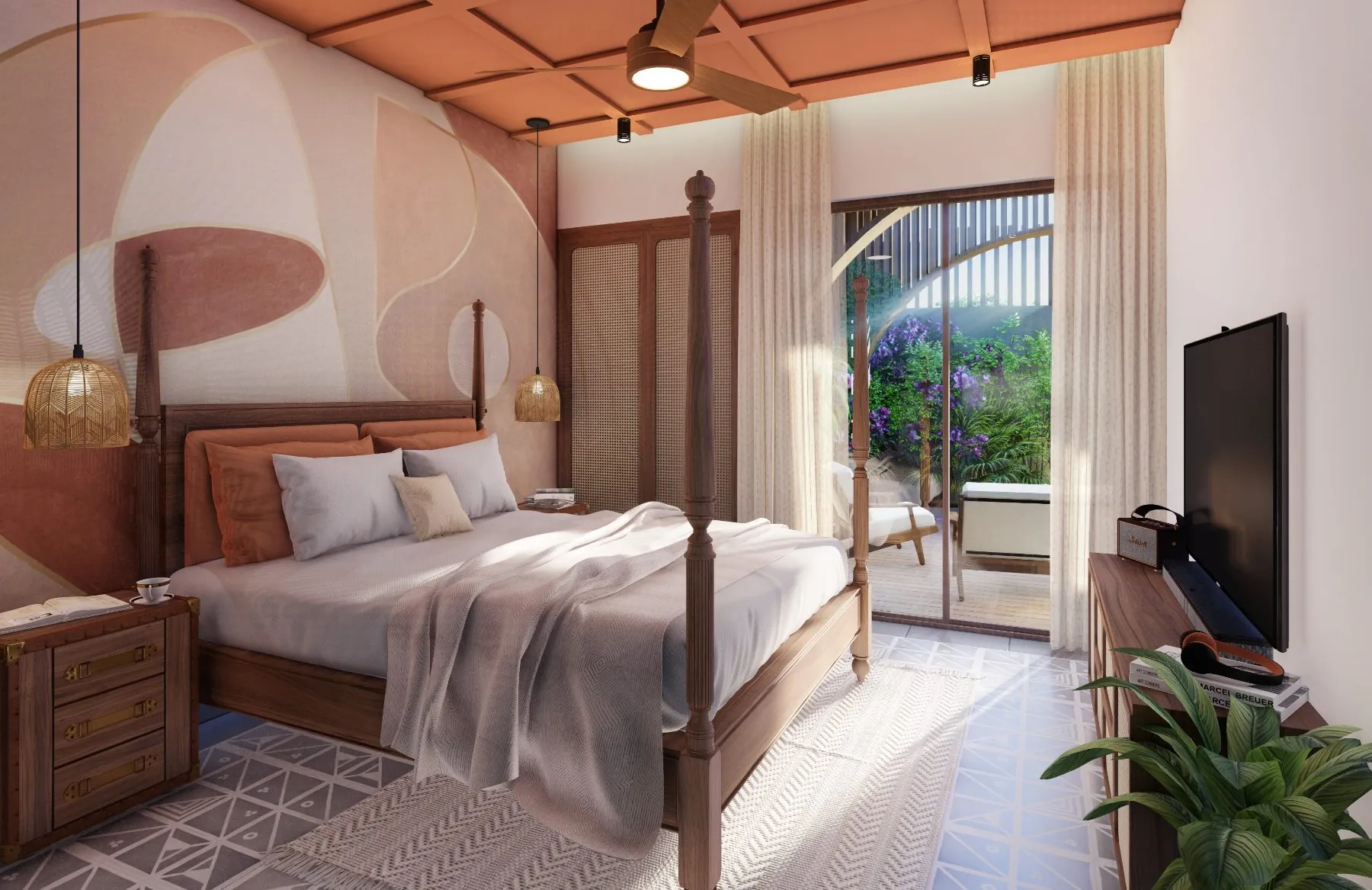 Melhor · Terracotta bedroom