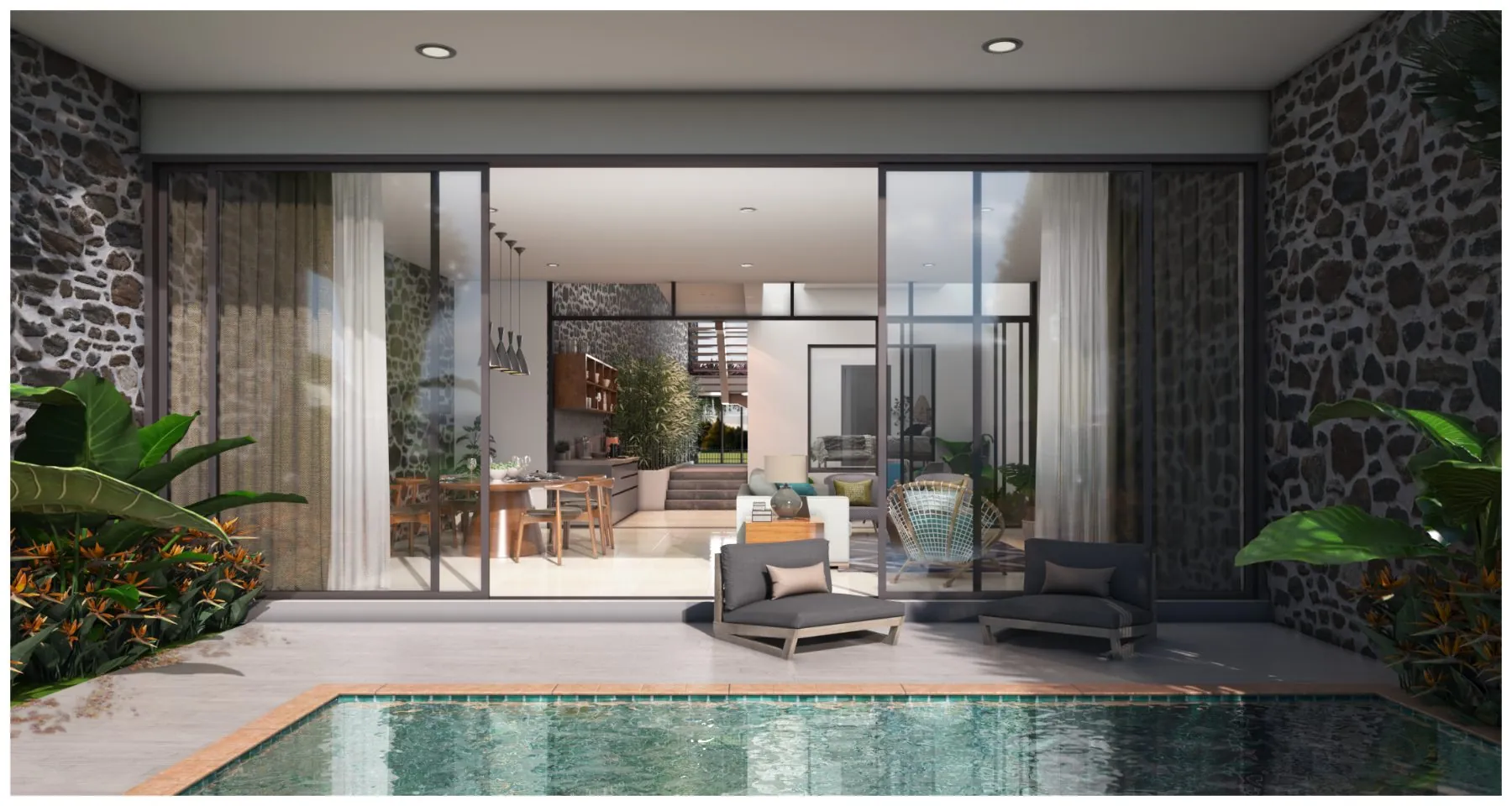 Mistura · Private plunge pool terrace