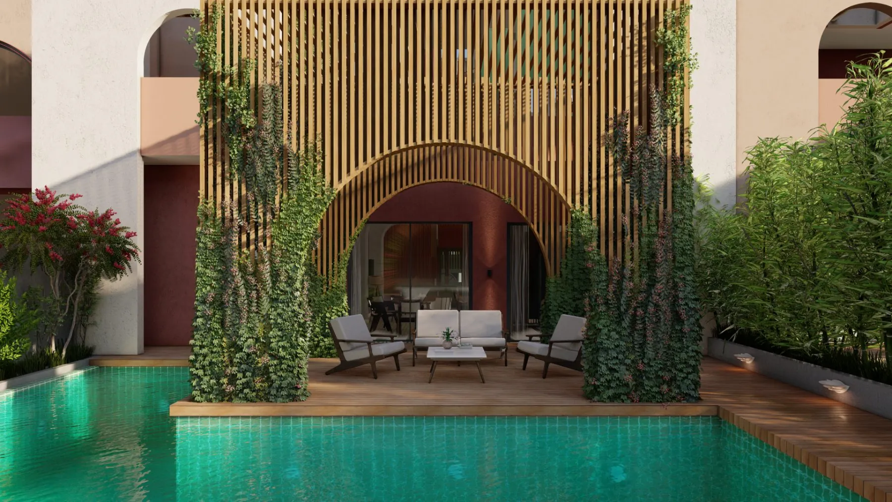 Melhor · Pergola pool deck